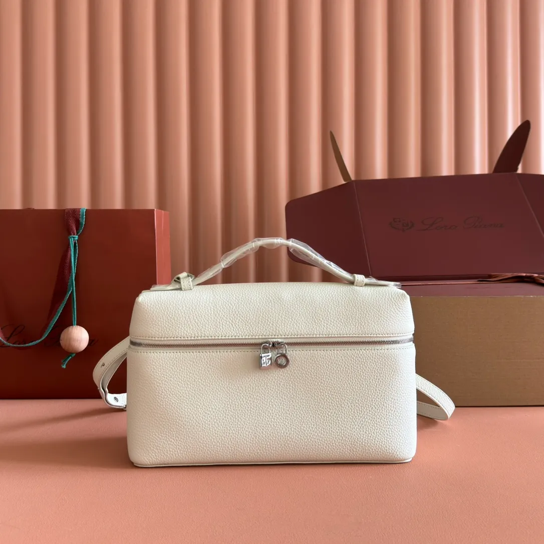 💋💋💋【Original leather, full steel configuration, full counter package】𝐋𝐨𝐫𝐨 𝐏𝐢𝐚𝐧@ Extra pocket L27 series handbags/crossbody bags